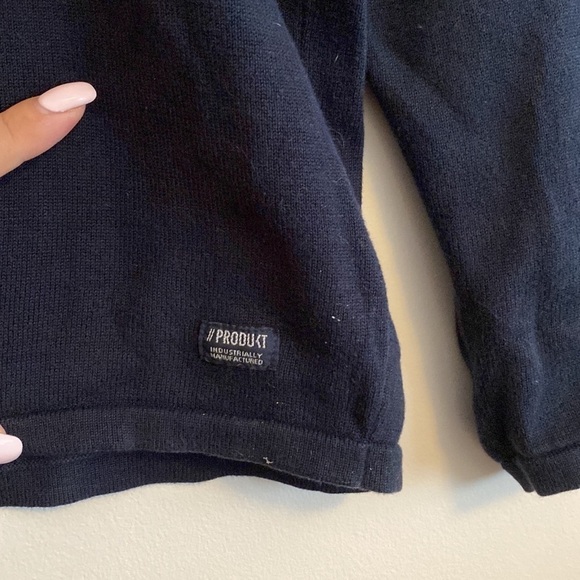 Jack & Jones PRODUKT Crewneck Textured Knit Pullover Sweater in Navy Blue - Picture 4 of 8